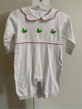 Little English Whale Romper